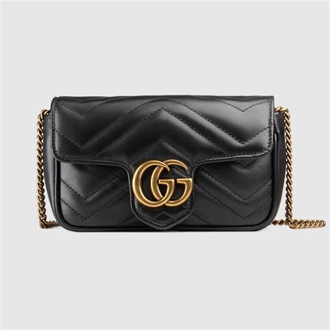 gucci super mini gg marmont matelassé leather|gucci marmont mini crossbody bag.